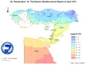 Observed 2m Temperature-2011-04